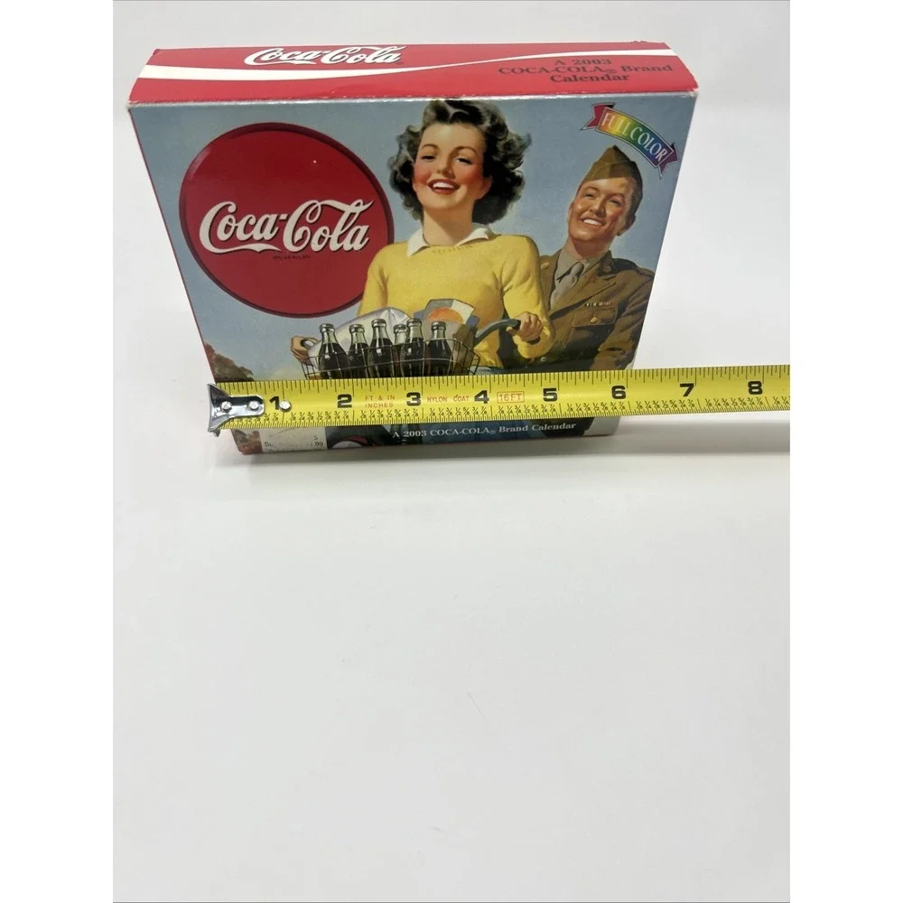 NIB 2003 Coca-Cola Brand Desk Calendar Full Color Advertising Company History